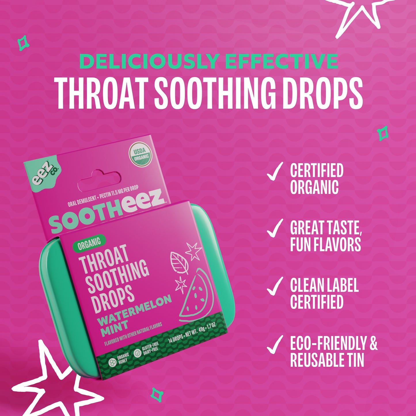 Sootheez Sore Throat Drops - Watermelon Mint