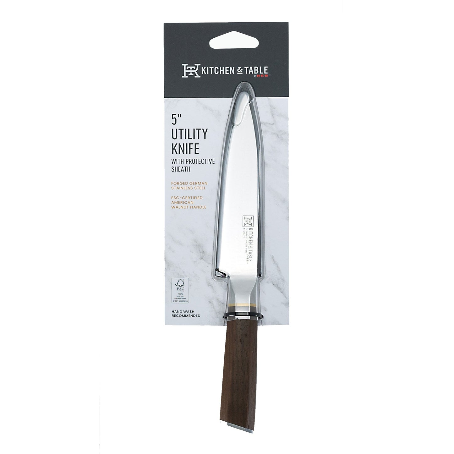 Kitchen & Table by H-E-B Utility Knife With Sheath