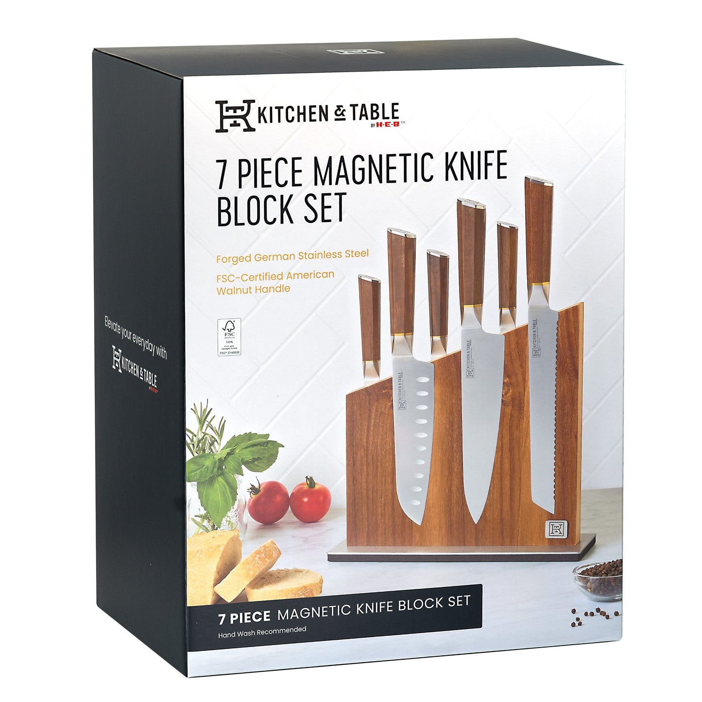 Kitchen & Table by H-E-B Magnetic Knife Block Set