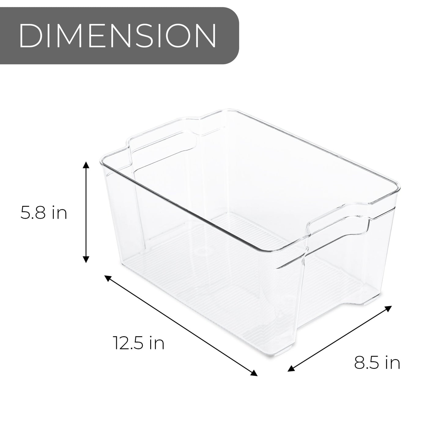 Smart Design Tall Fridge Storage Bin