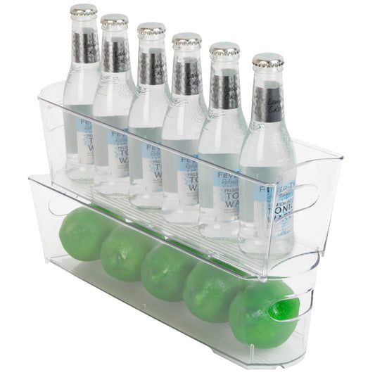 Smart Design Narrow Fridge Storage Bins, 2 Pk