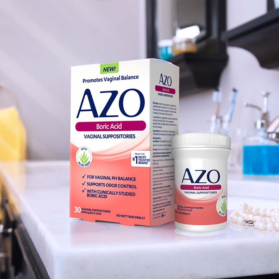 Azo Boric Acid Vaginal Suppositories