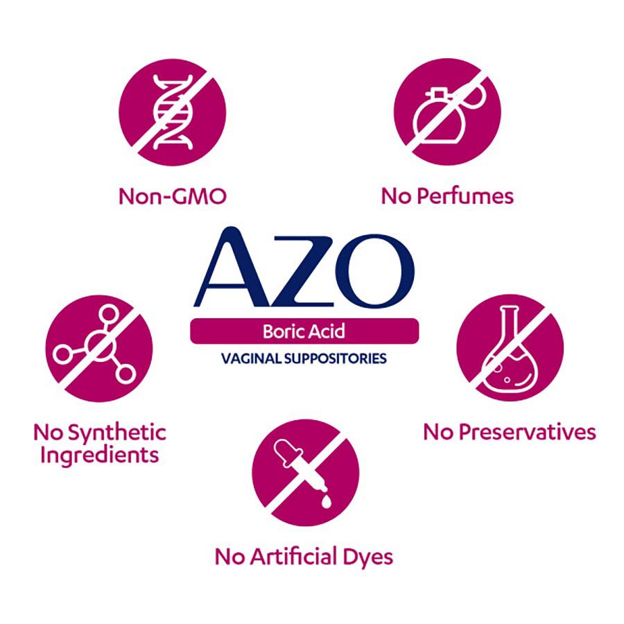Azo Boric Acid Vaginal Suppositories
