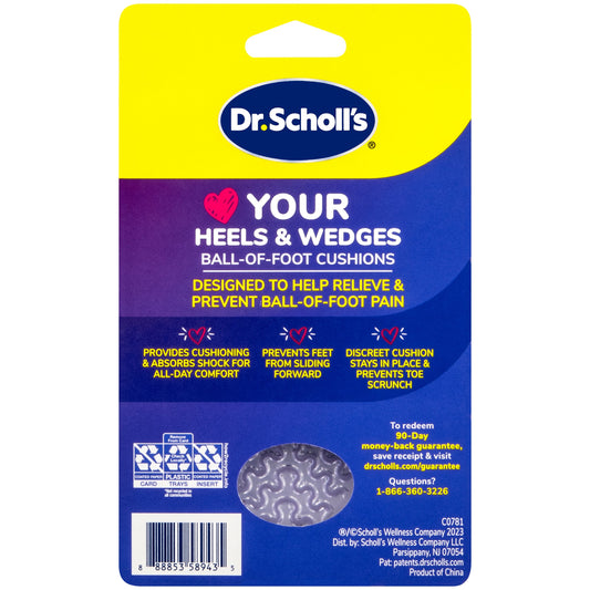 Dr. Scholl's Love Your Heels & Wedges Ball-of-Foot Cushions - Women's Size 6-10