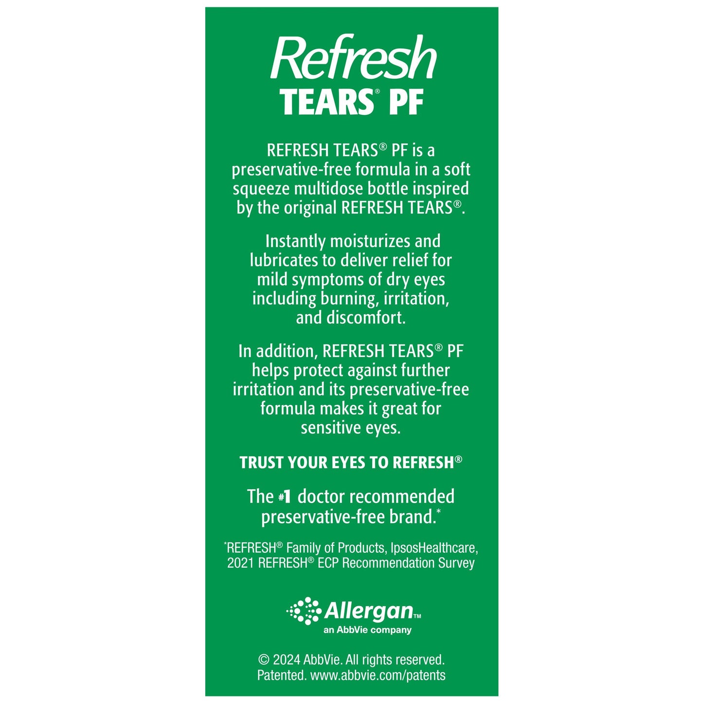 Refresh Tears PF Lubricant Eye Drops