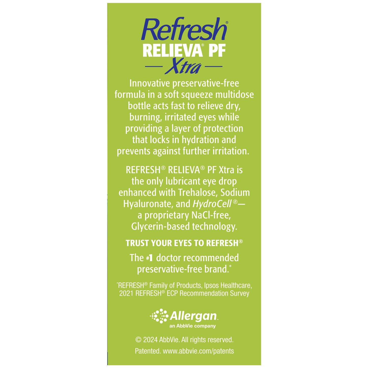 Refresh Relieva PF Xtra Multidose Lubricant Eye Drops