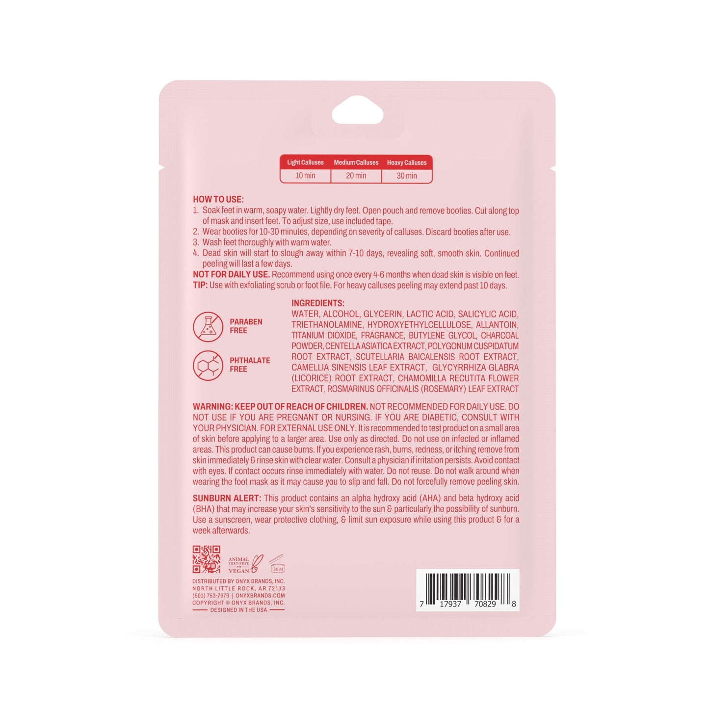 Onyx Professional Bye-EE Calluses Foot Mask