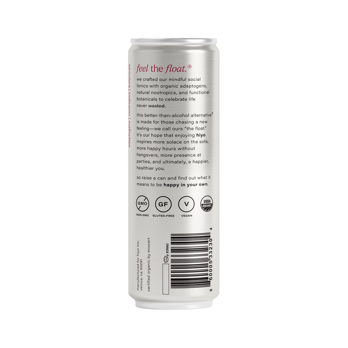 hiyo Organic Non-Alcoholic Social Tonic - Strawberry Guava
