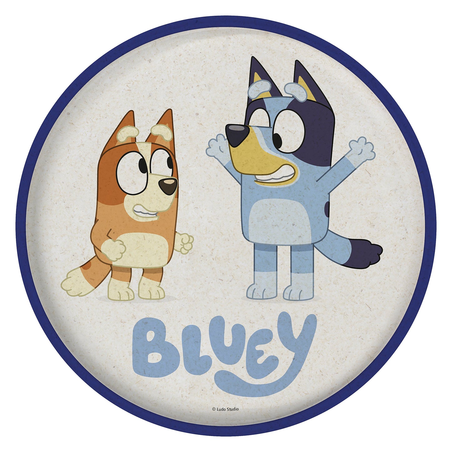 Zak! Designs Melamine Bamboo Plate - Bluey