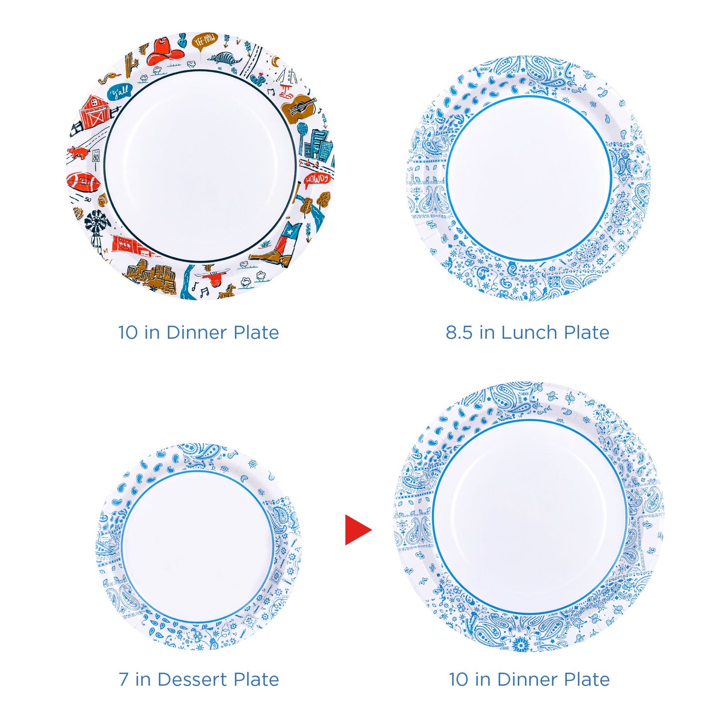H-E-B Heavy Duty 10 in Dinner Paper Plates