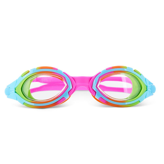 Aqua2ude Aviatress Kids Swim Goggle - Pink & Green