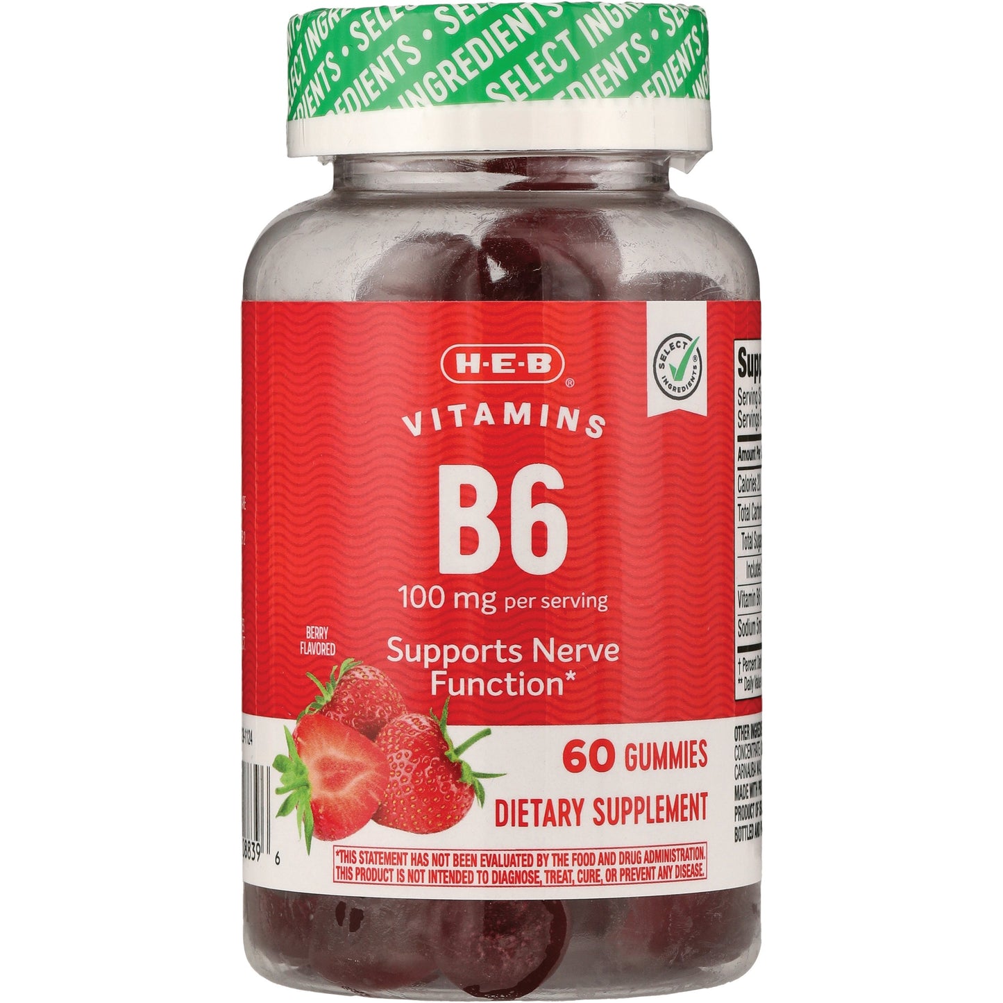 HEB Vitamin B6 100mg Gummies
