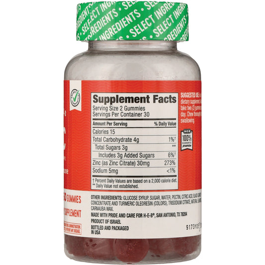 HEB Zinc Immune Support 30mg Tablets