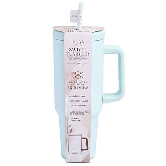Brooklyn Steel Co. Swivel Straw Tumbler - Mint