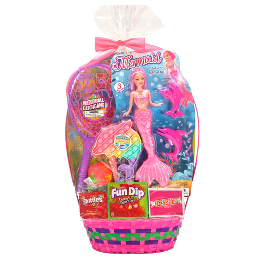 Wondertreats Mermaid With Water Catch Game Easter Basket