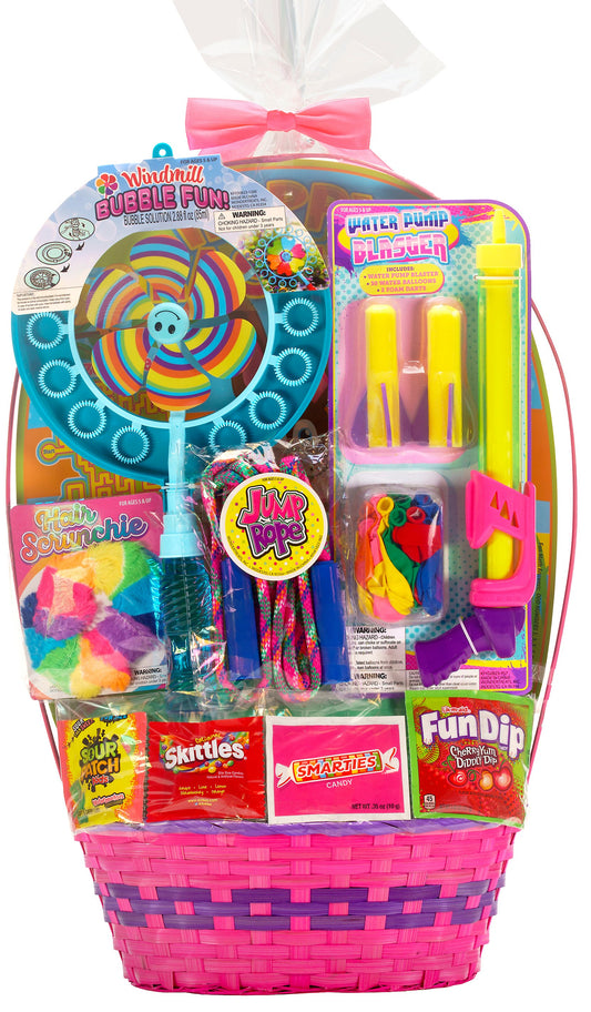 Wondertreats Bubble Windmill and Water Pump Blaster Easter Basket