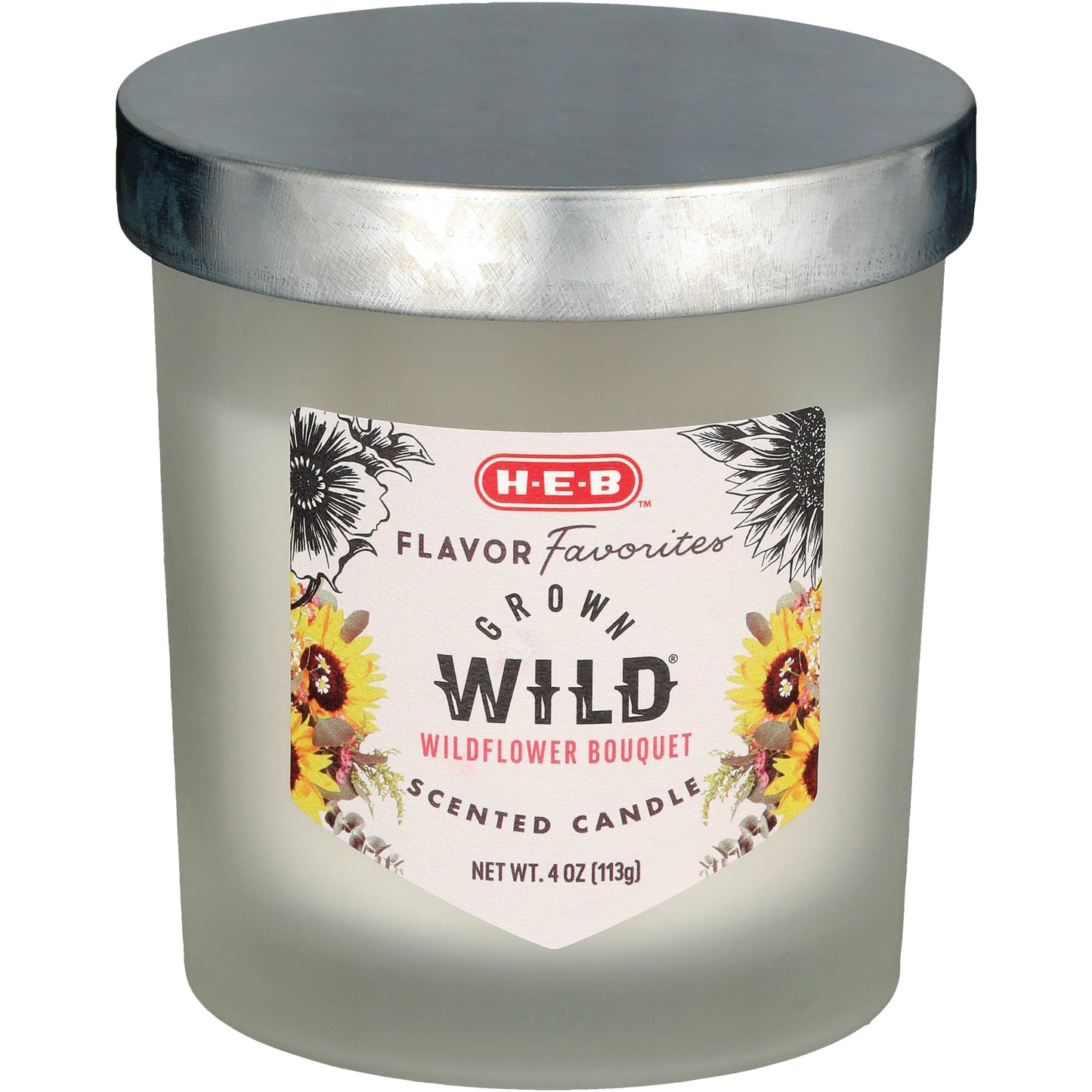 H-E-B Flavor Favorites Blooms Grown Wild Wildflower Bouquet Scented Candle