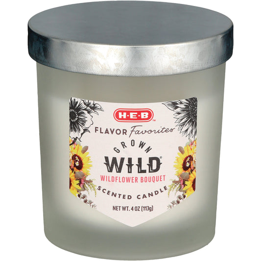 H-E-B Flavor Favorites Blooms Grown Wild Wildflower Bouquet Scented Candle