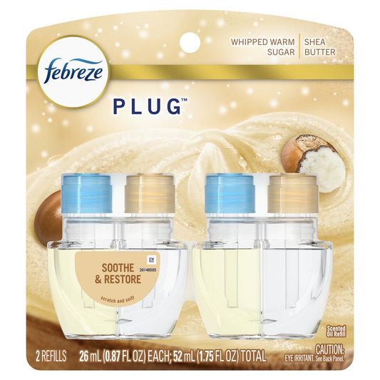 Febreze Plug Soothe & Restore Scented Oil Refills