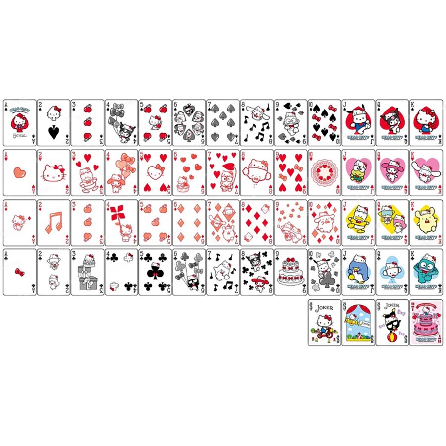 Bicycle Hello Kitty 50th Anniversary Playing Cards