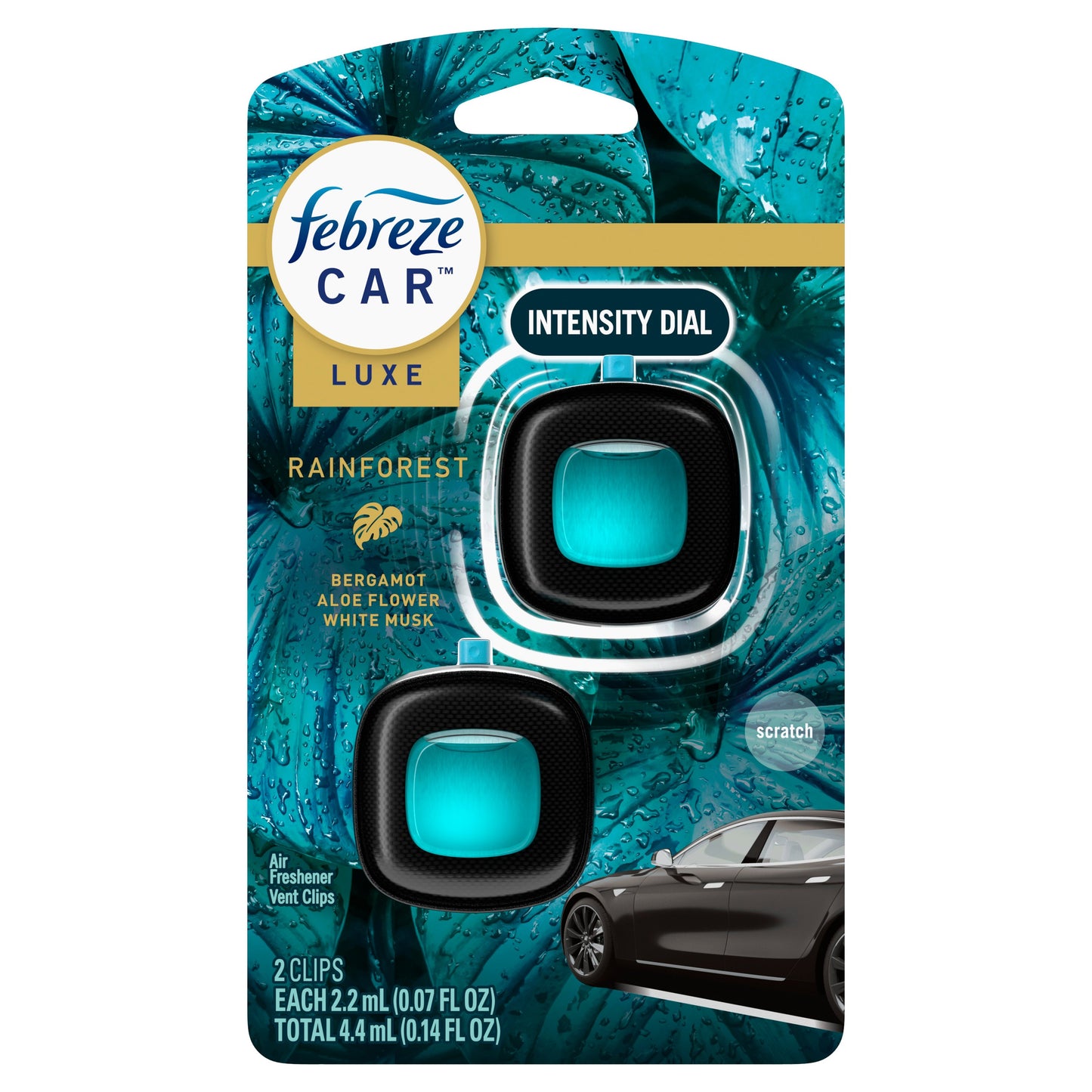 Febreze Car Luxe Clips - Rainforest