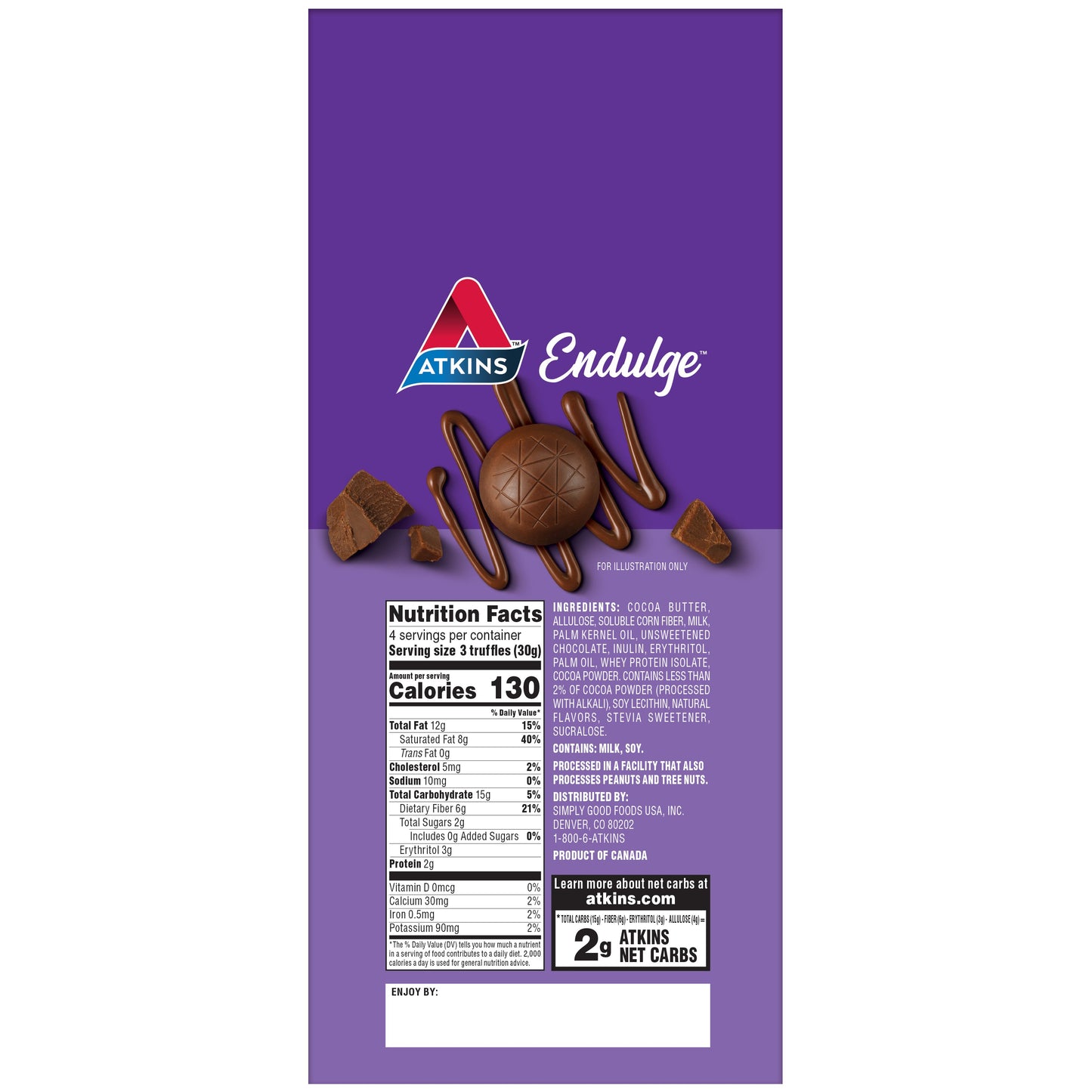 Atkins Endulge Truffles - Milk Chocolate