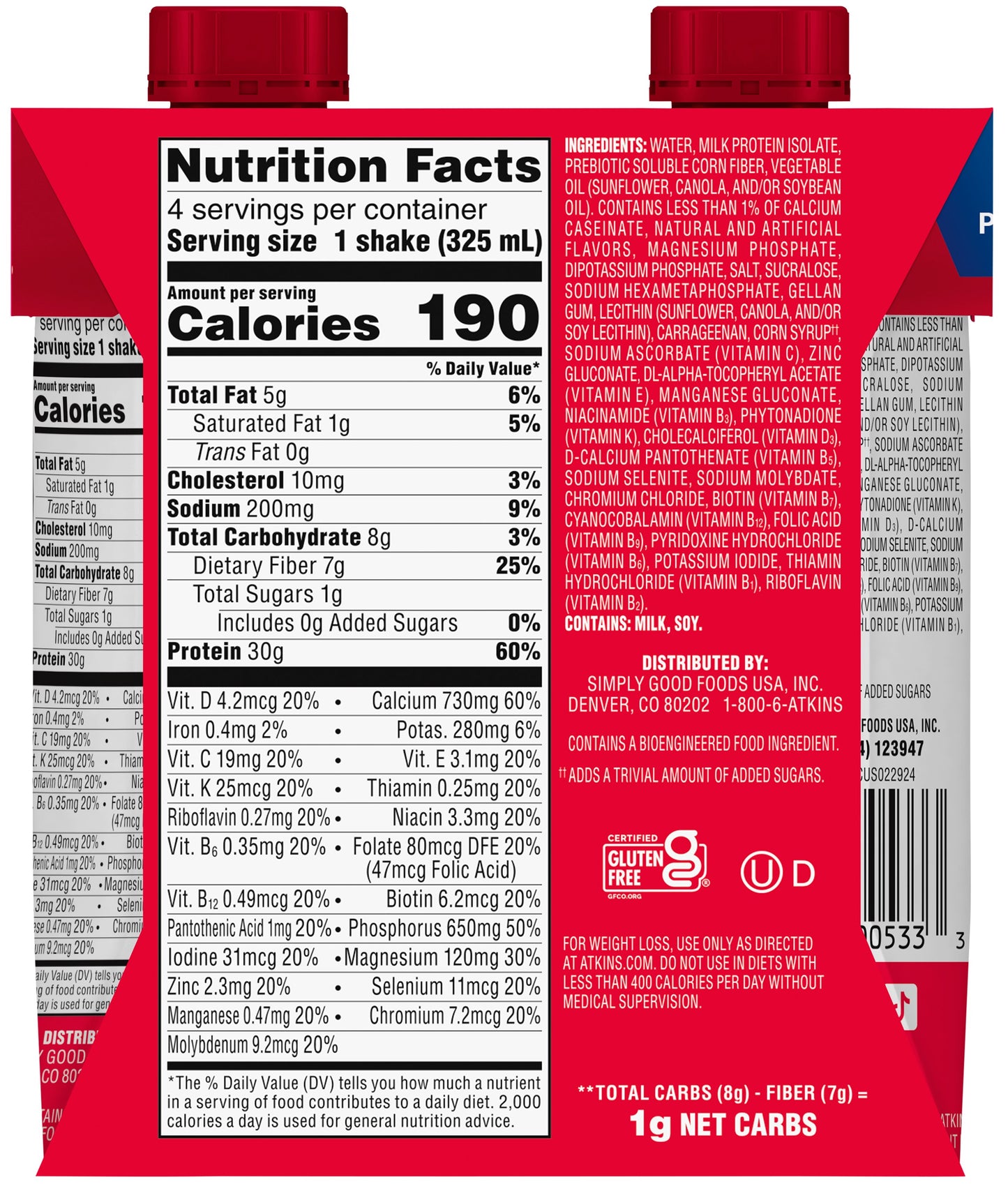 Atkins Strong High Protein Shakes - Vanilla