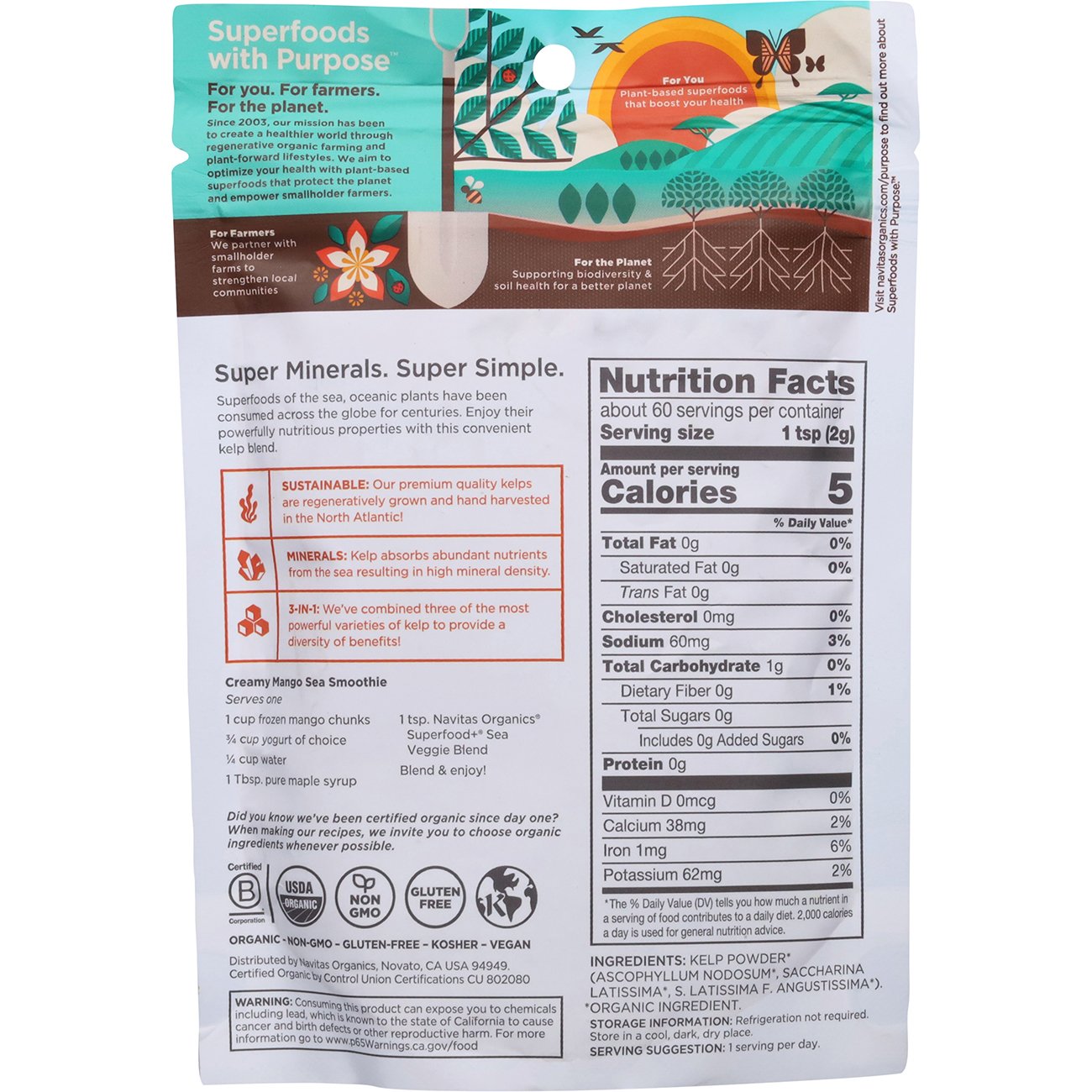 Navitas Organics Superfood+ Sea Veggie Blend