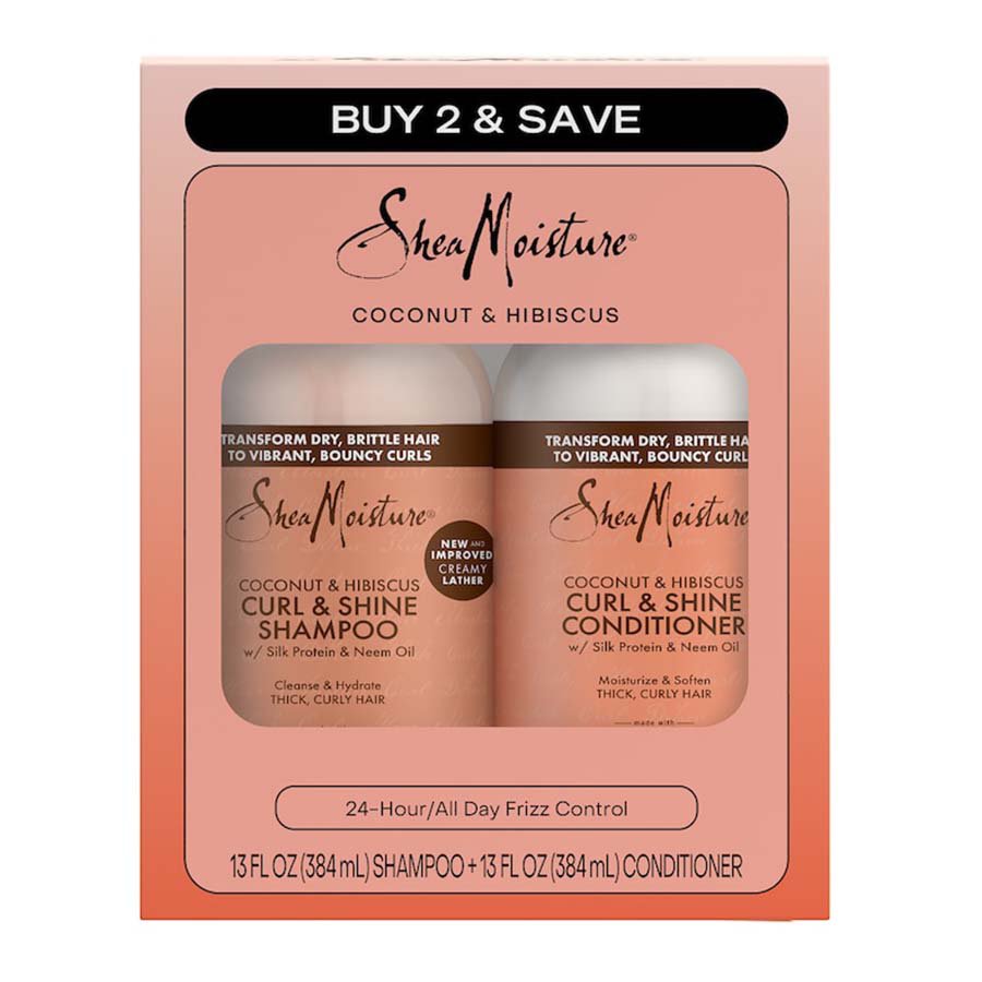 SheaMoisture Curl Shampoo And Conditioner - Coconut & Hibiscus
