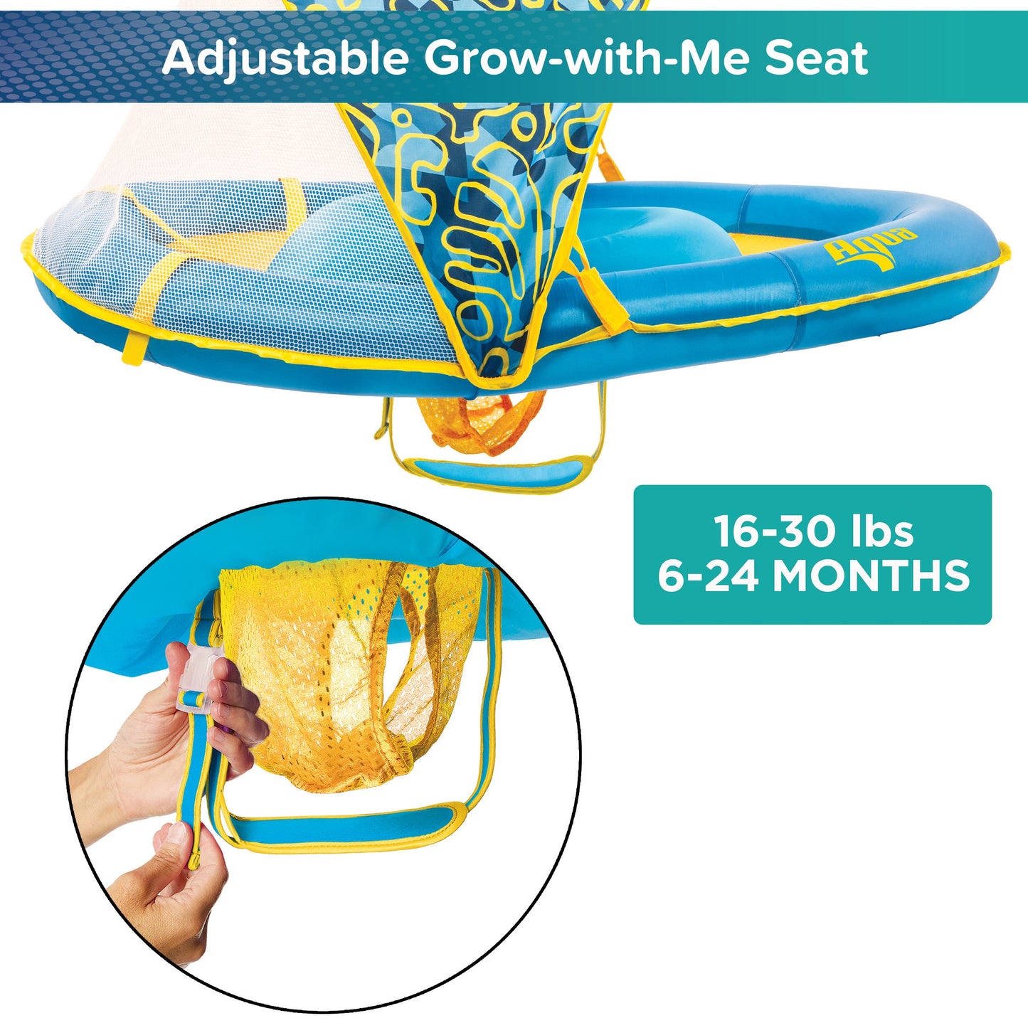 Aqua Leisure Kids Grow-With-Me Baby Boat - Pink