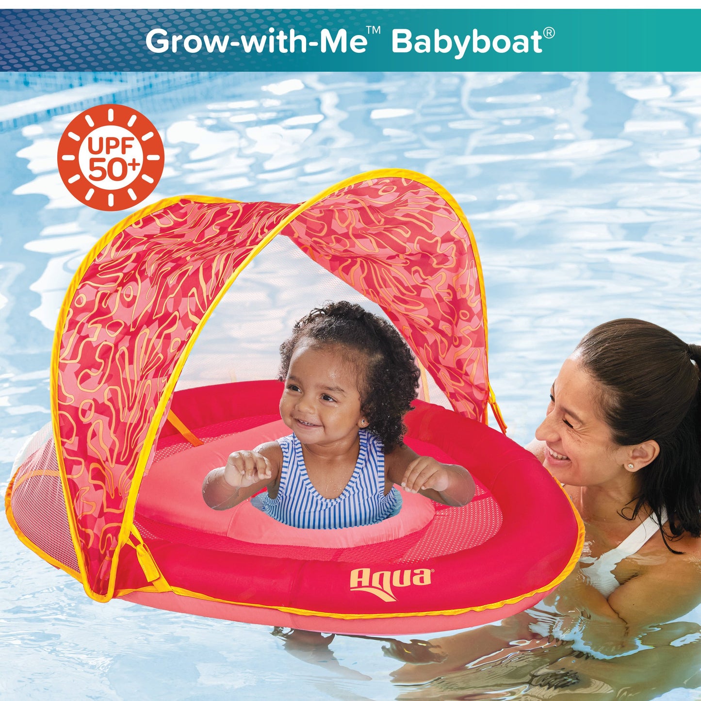 Aqua Leisure Kids Grow-With-Me Baby Boat - Pink