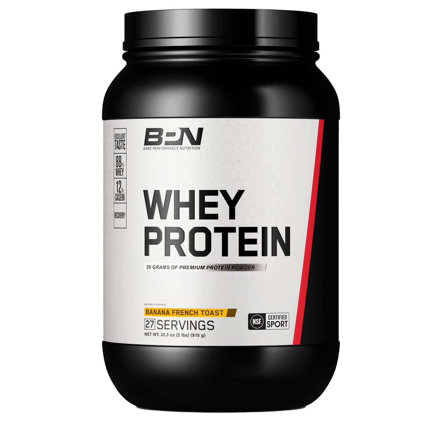 Bare Performance Nutrition Whey 25g Protein Powder - Banana French Toast