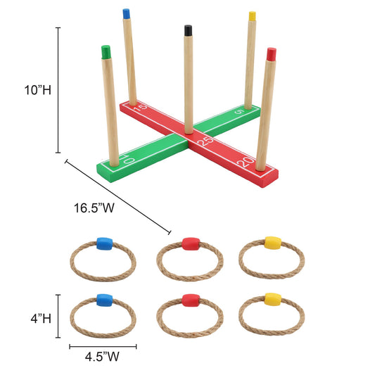 So Summer Wooden Ring Toss Game