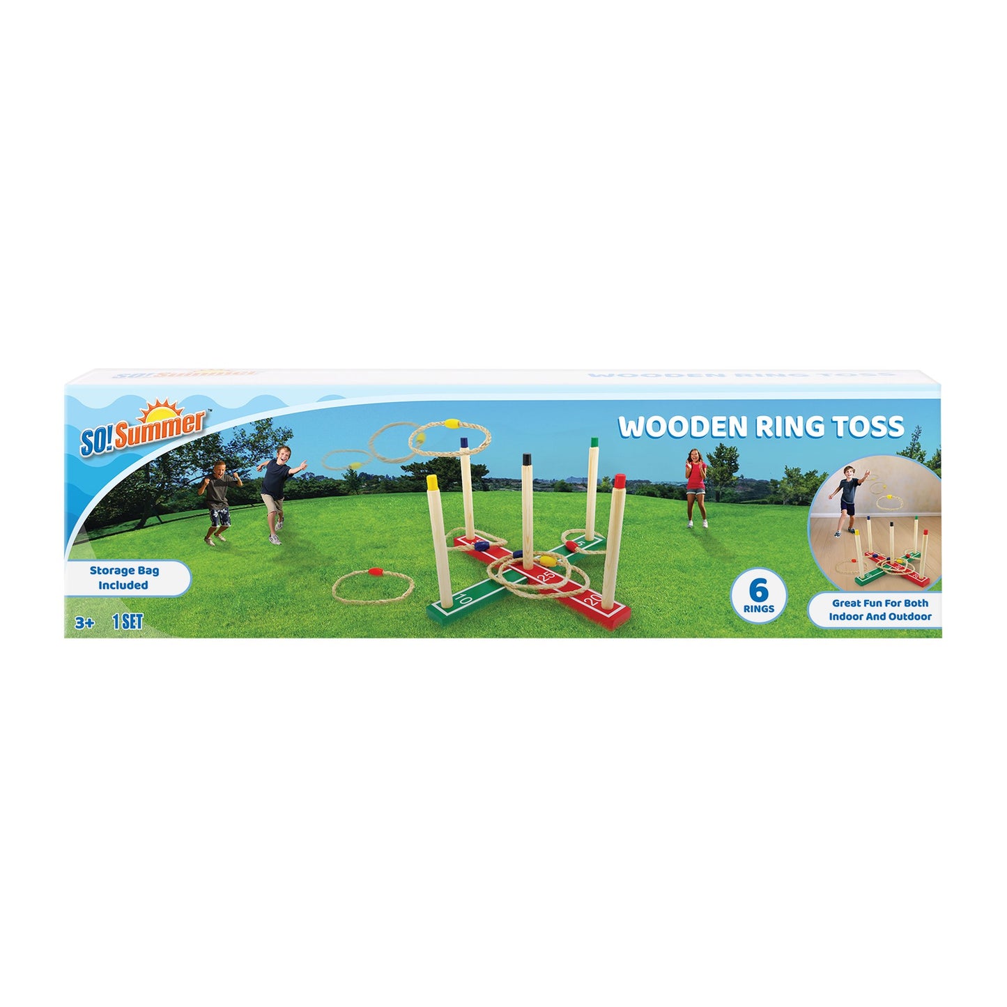 So Summer Wooden Ring Toss Game