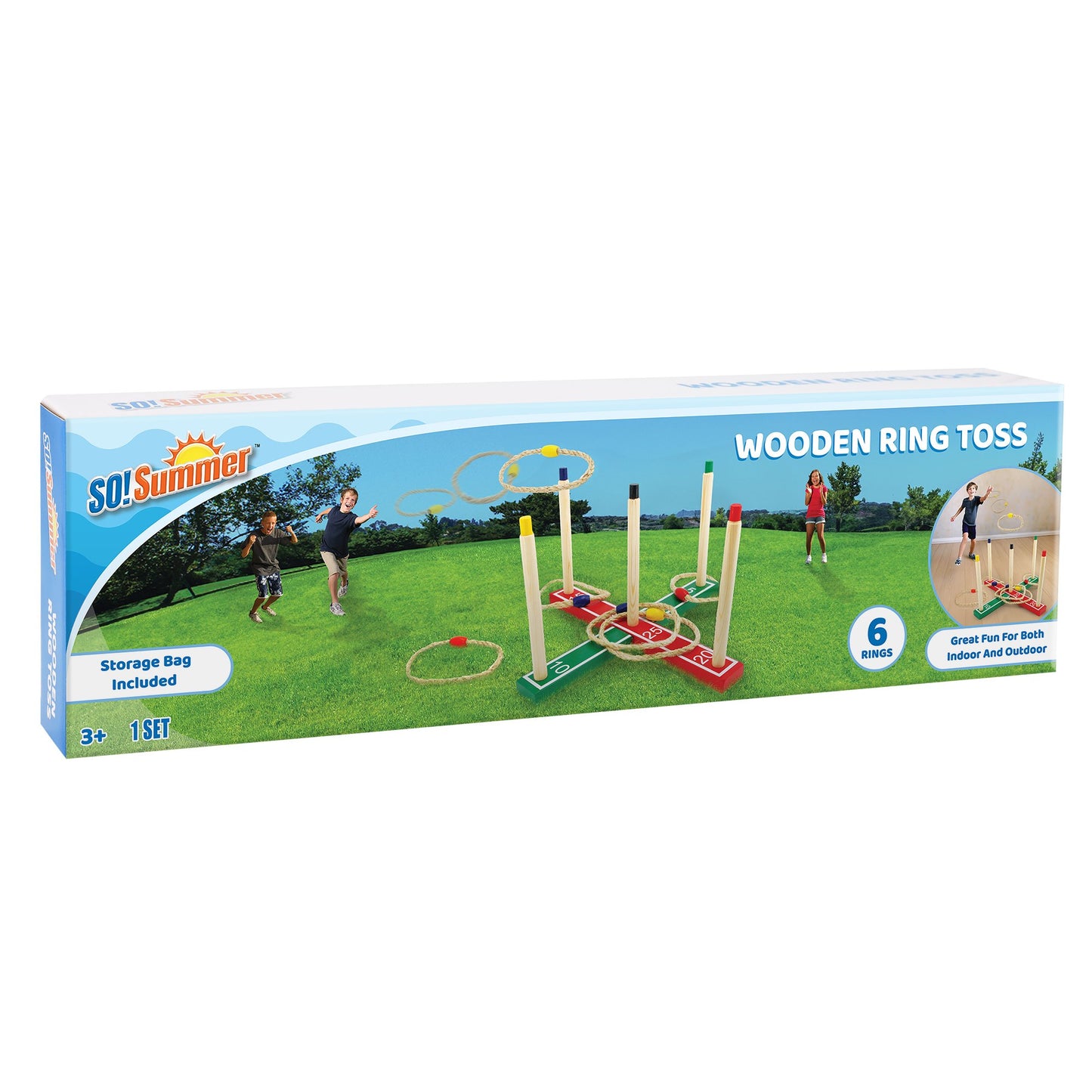 So Summer Wooden Ring Toss Game