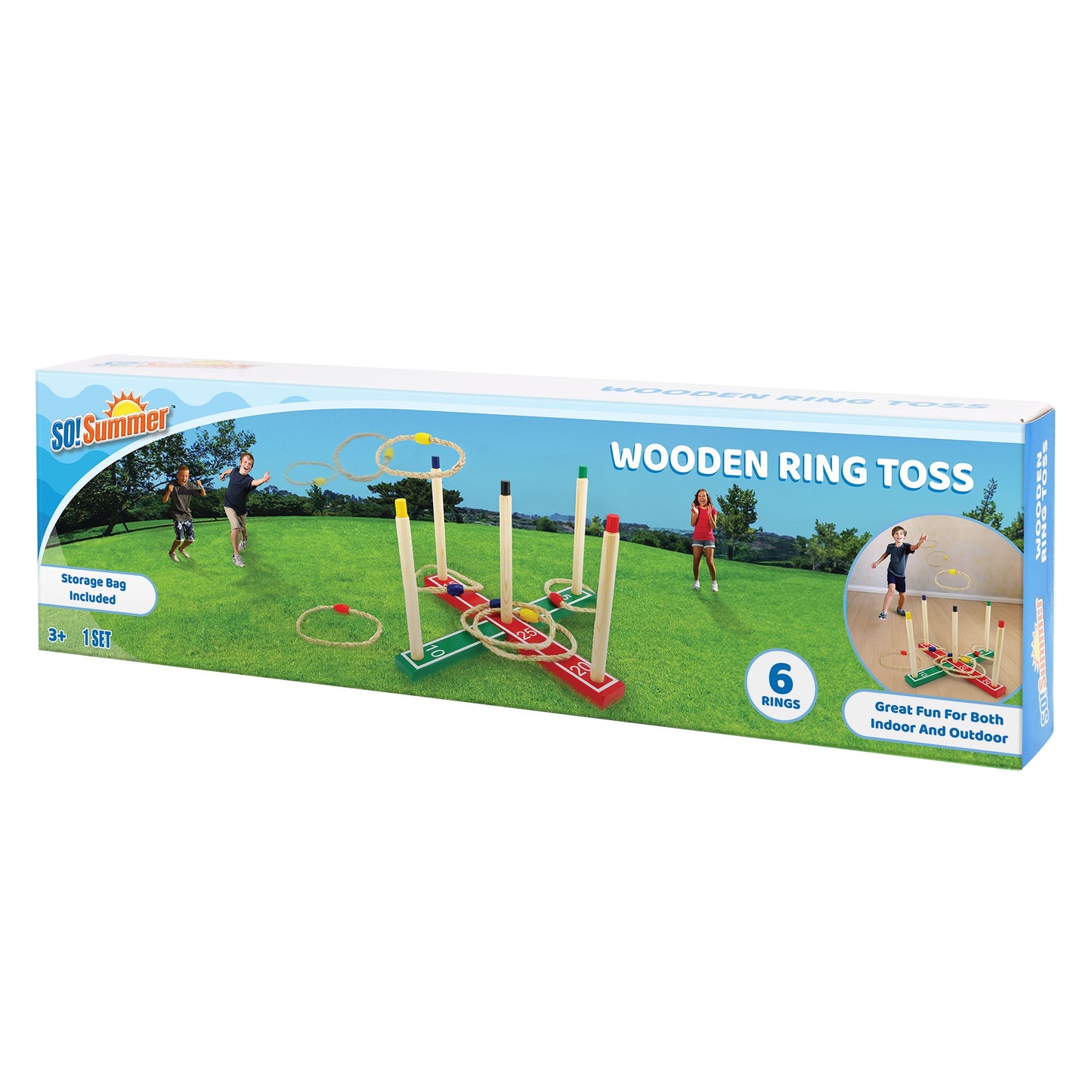 So Summer Wooden Ring Toss Game