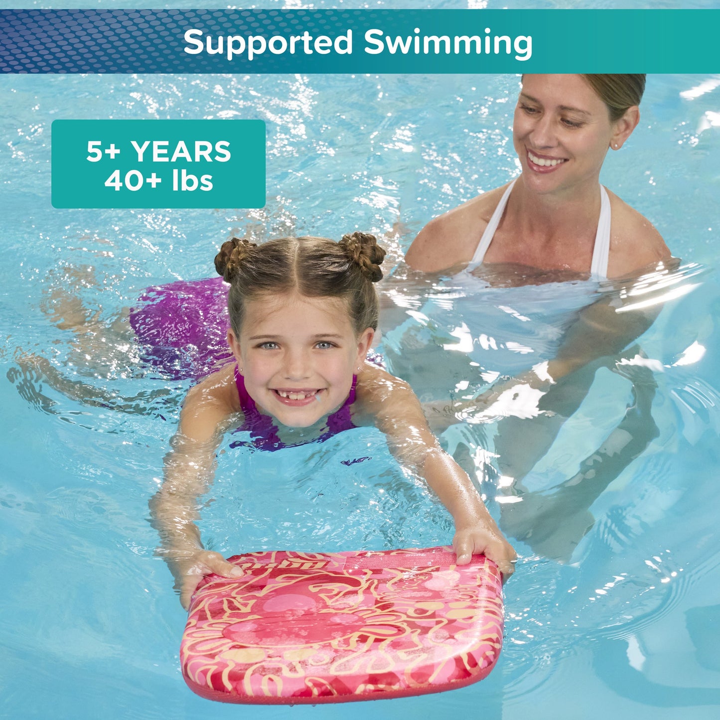 Aqua Leisure Kids Surf Rider Kickboard - Pink