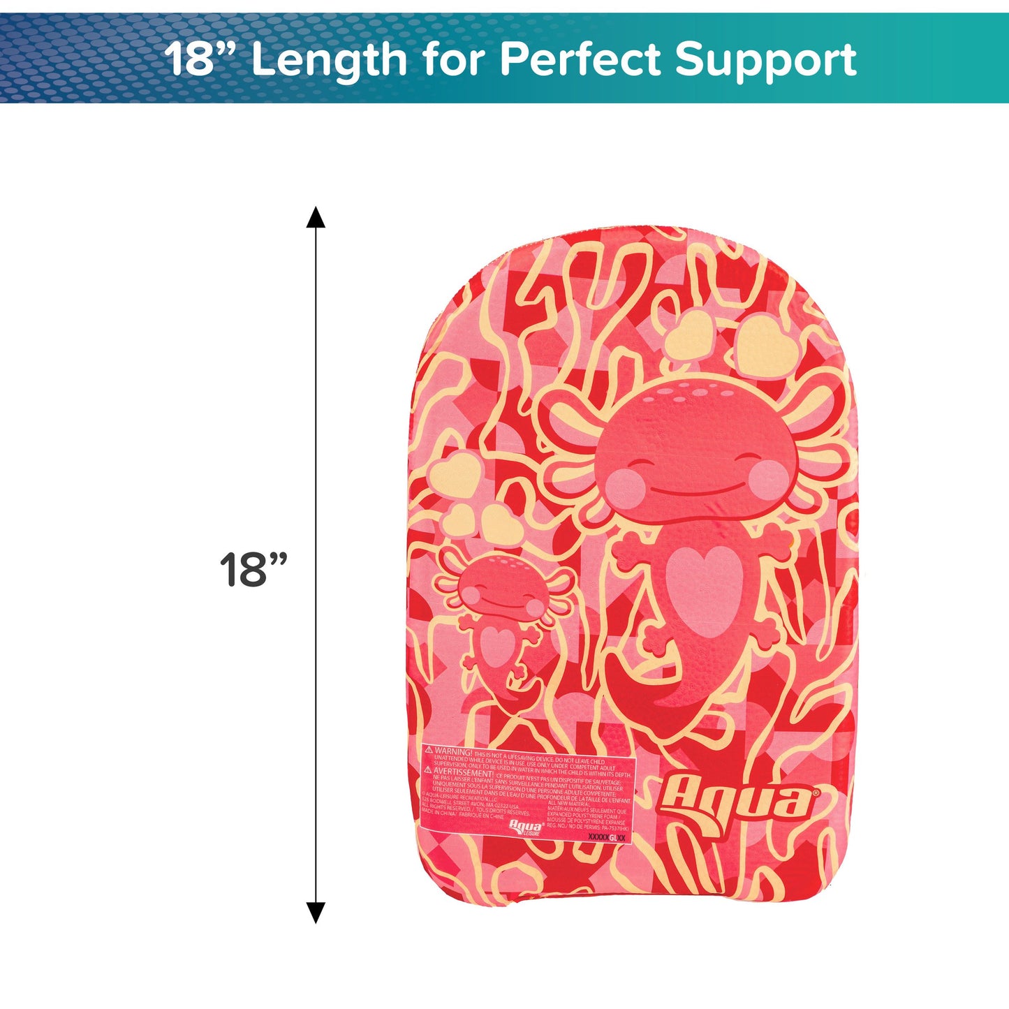 Aqua Leisure Kids Surf Rider Kickboard - Pink