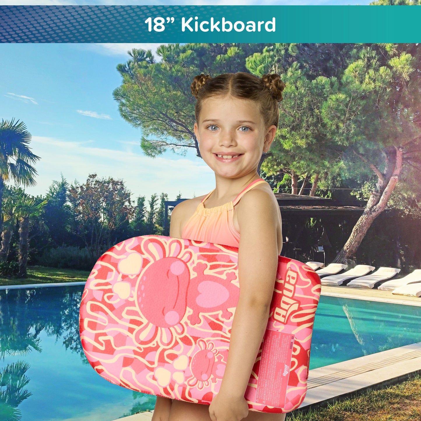 Aqua Leisure Kids Surf Rider Kickboard - Pink