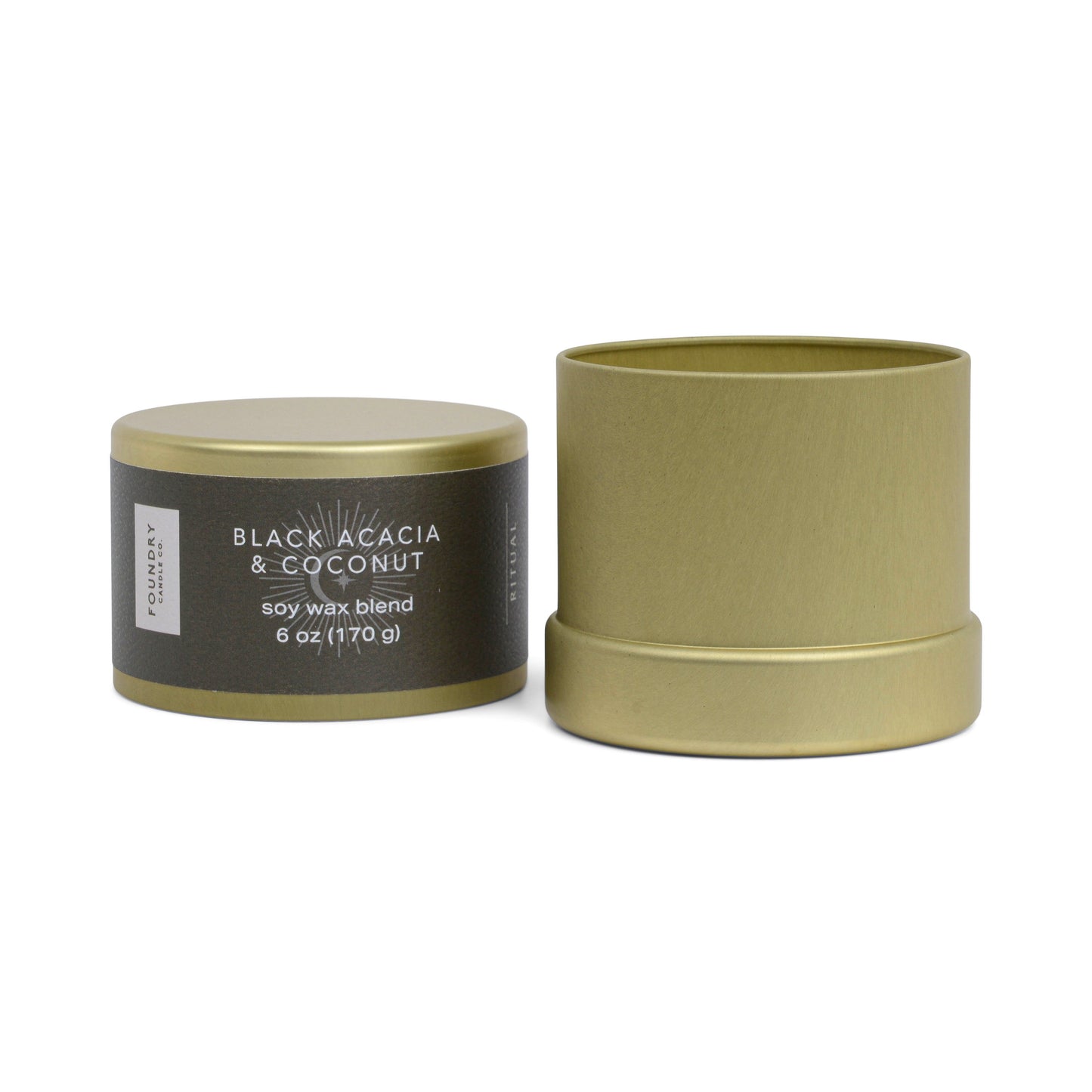 Foundry Candle Co. Black Acacia & Coconut Scented Soy Candle
