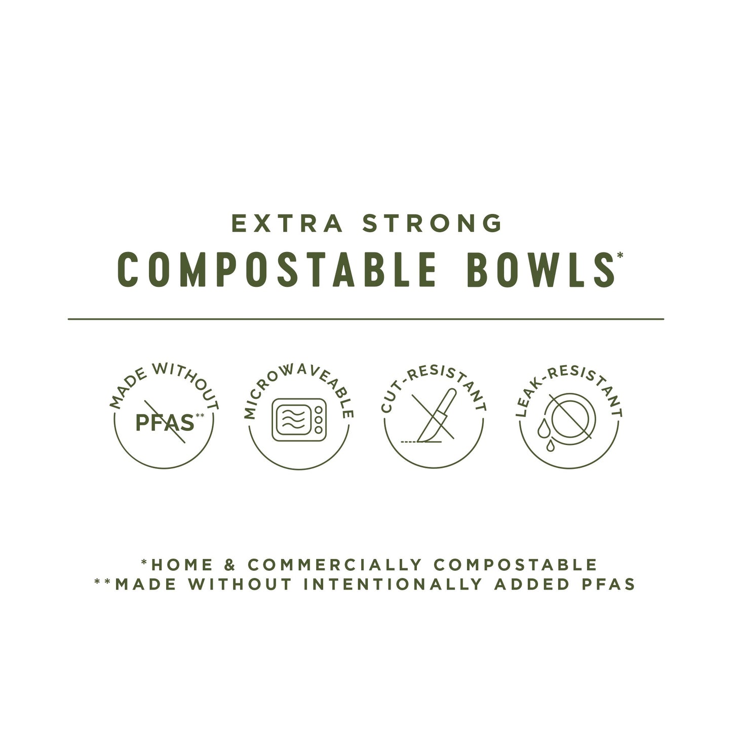 Field & Future by H-E-B Extra Strong Compostable Paper Bowls, 20 Ounce
