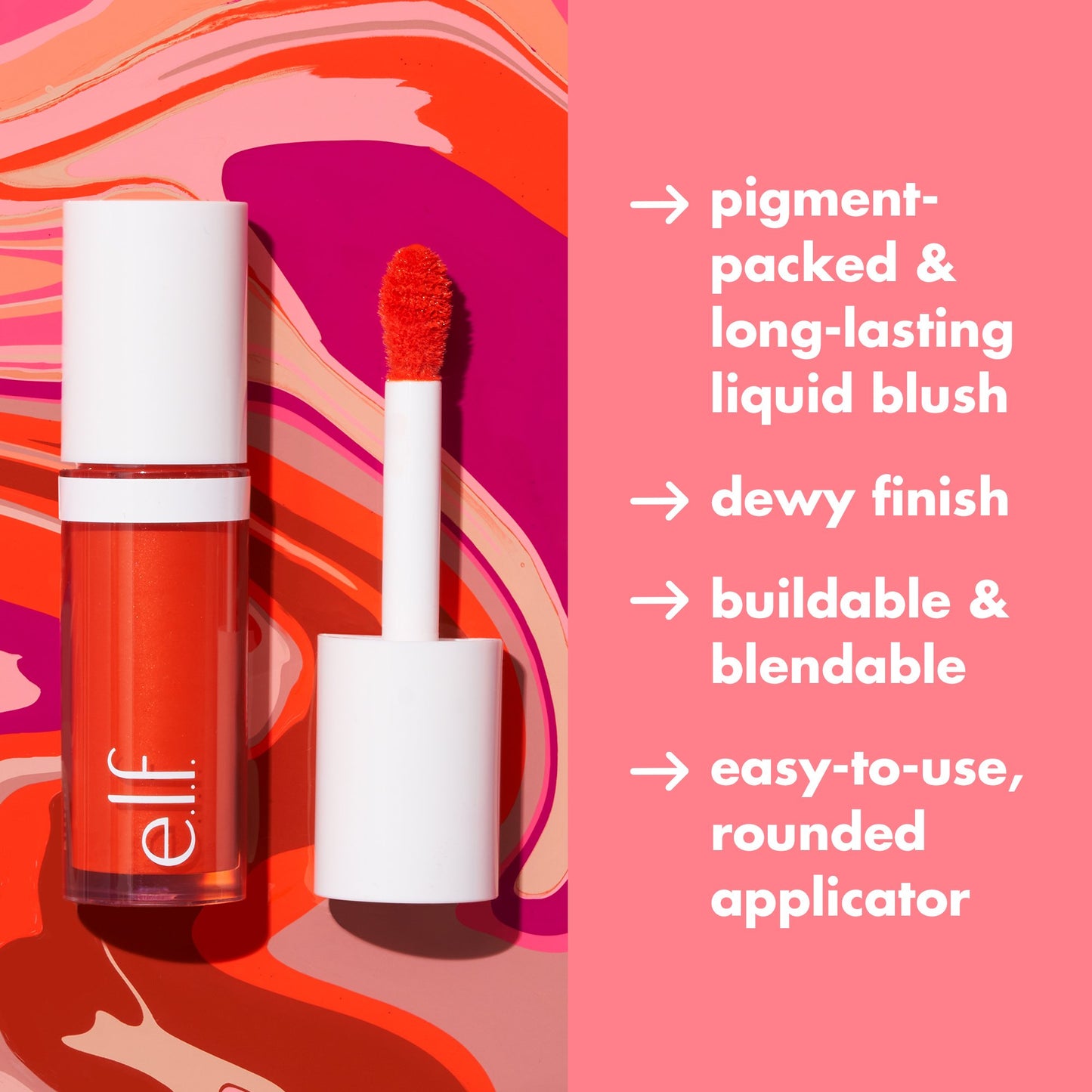 e.l.f. Camo Liquid Blush - Cheeky Lychee