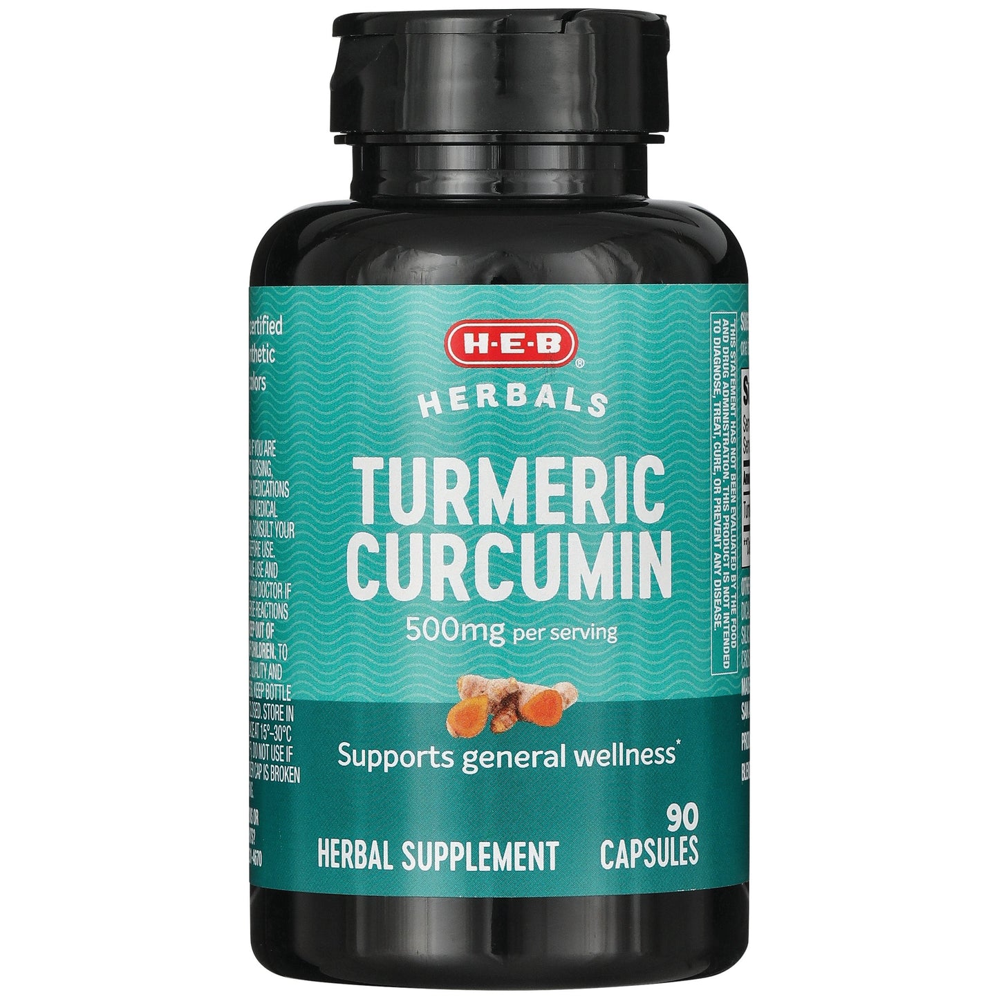 H-E-B Herbals Turmeric Curcumin Capsules - 500 mg