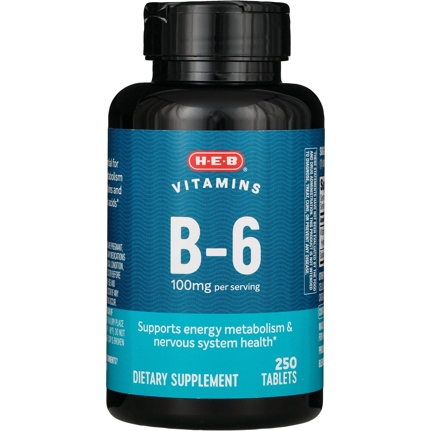 H-E-B Vitamins B-6 100 mg Tablets