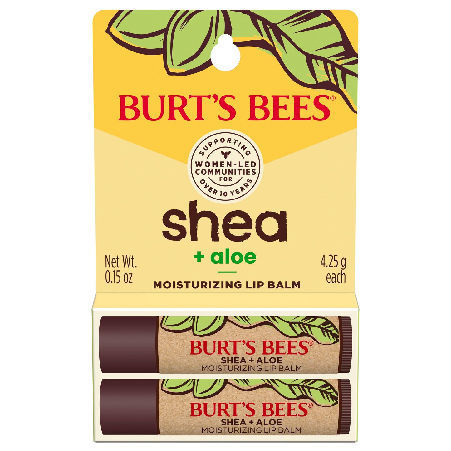Burt's Bees Moisturizing Lip Balm Pack - Shea & Aloe