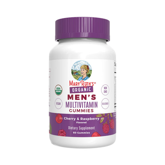 Mary Ruth's Organic Men's Multivitamin Gummies - Cherry & Raspberry