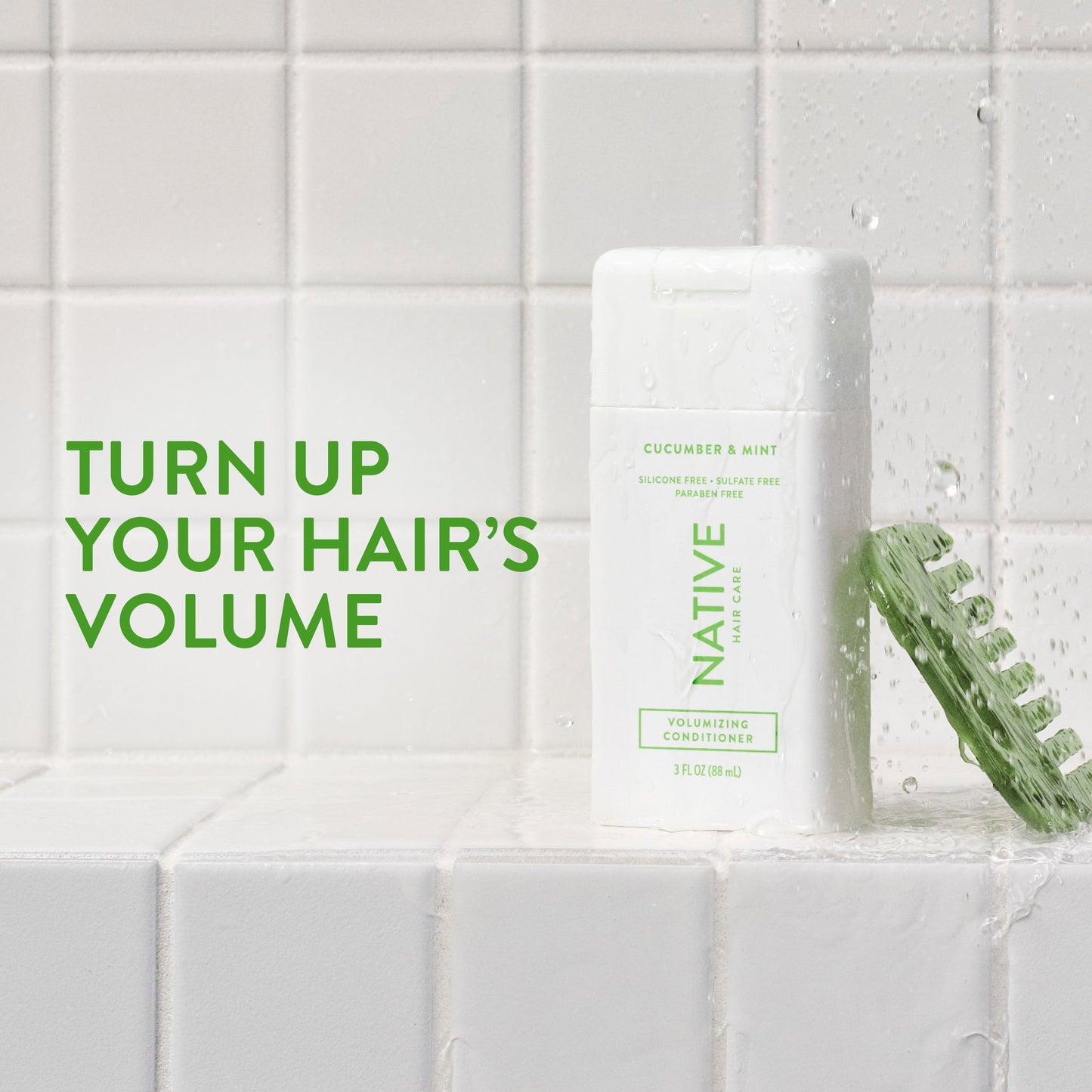 Native Travel Size Volumizing Conditioner - Cucumber & Mint