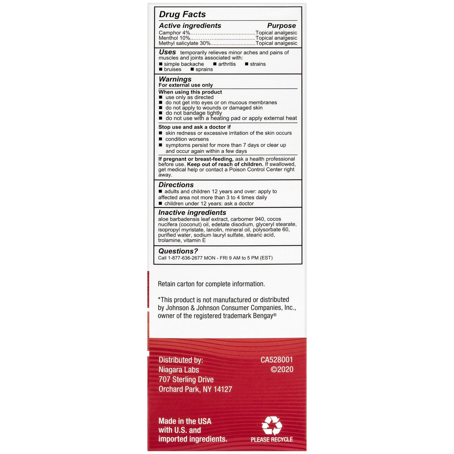 Mentholatum Ultra Strength Pain Relieving Muscle Rub Cream