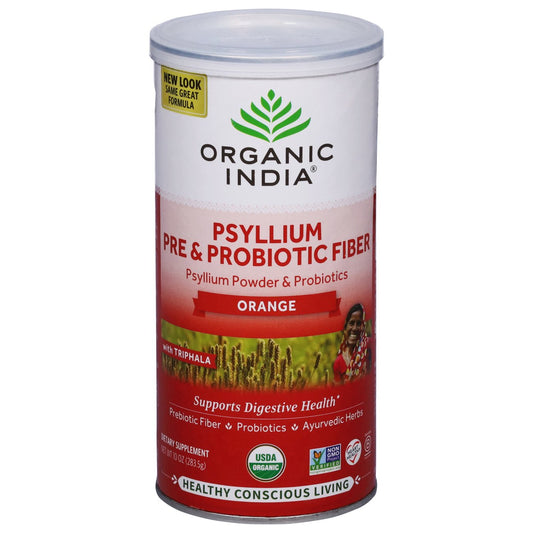 Organic India Psyllium Pre & Probiotic Fiber Orange