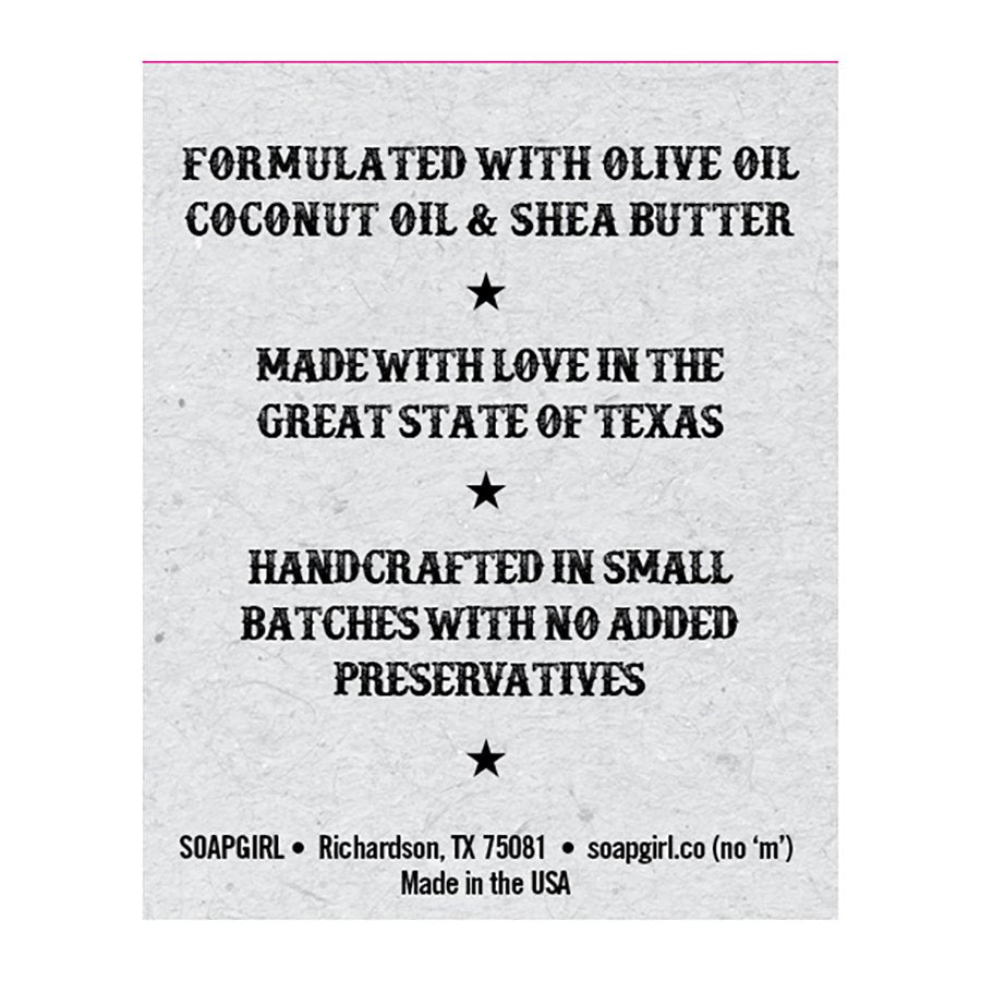 Soapgirl Bar Soap - Texas Sage